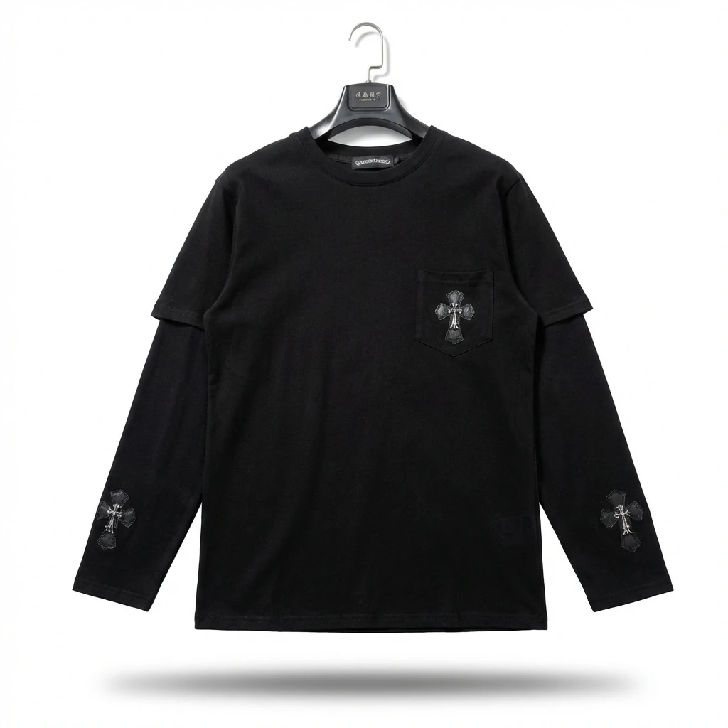 Chrome Hearts Cross Dark Style Top
