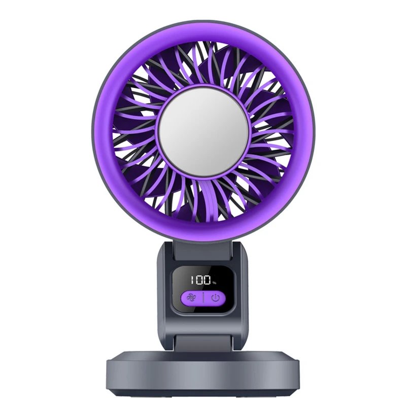 Quick Cooling Desktop Cooling Fan Gray Cold-compress Version