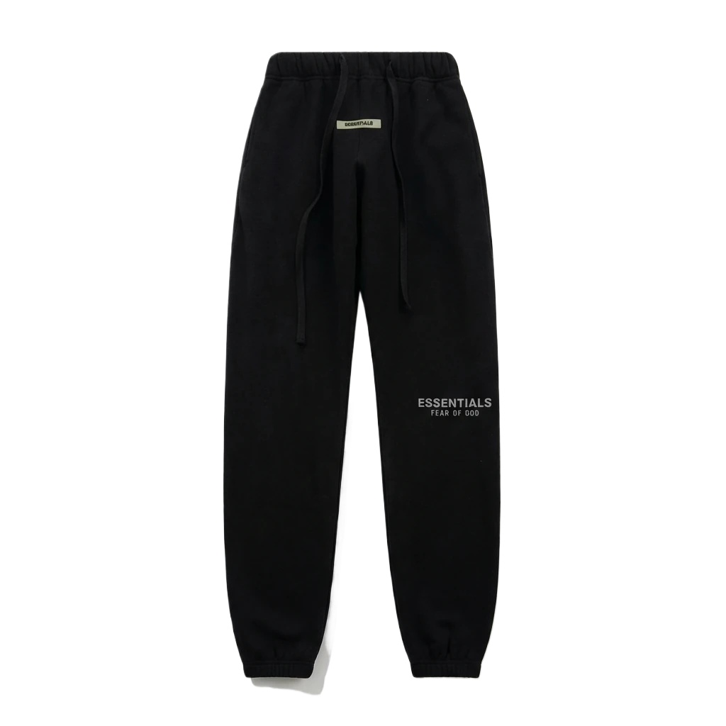 ESSENTIALS minimalist style black sweatpants