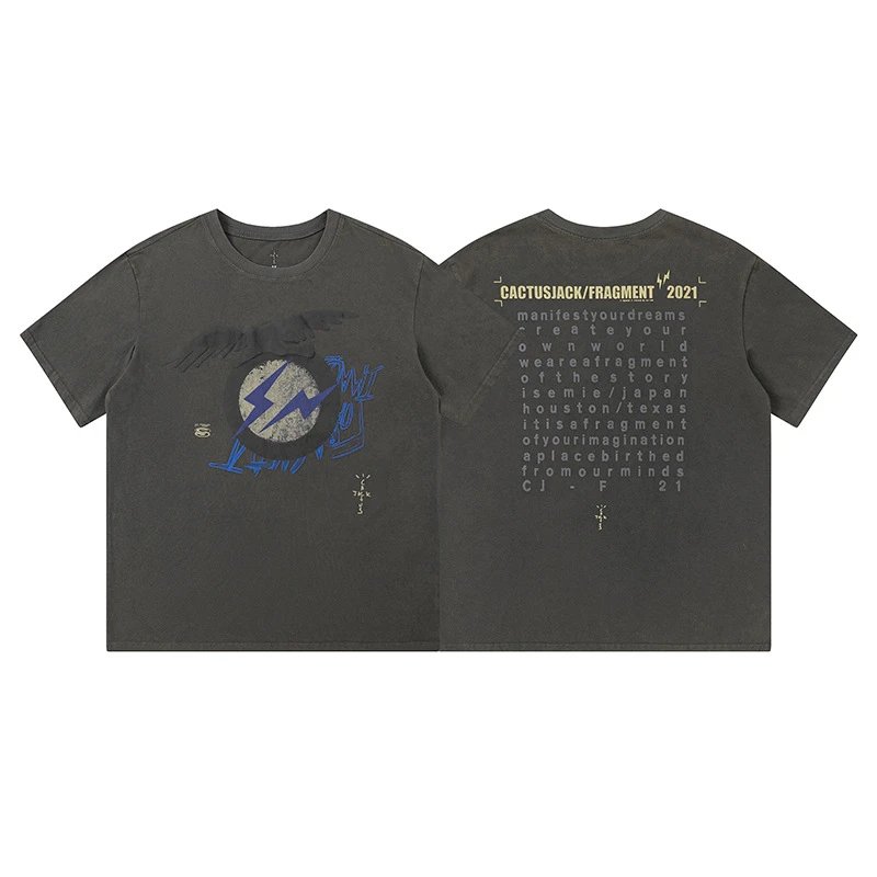 Travis Scott Premium Style Graphic T-shirt Brown Travis Scott for Minimal Outfits