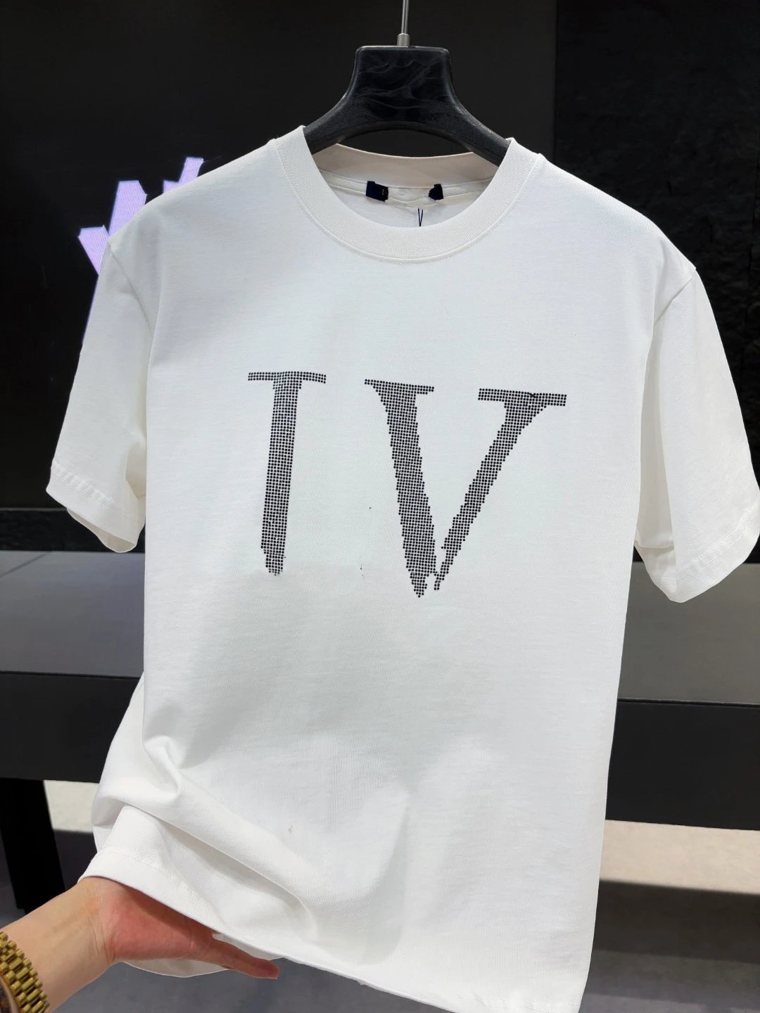 Louis Vuitton LV Printed Minimalist Style White T-Shirt