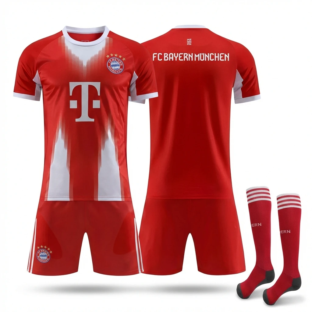 Bayern Munich's classic red football jersey