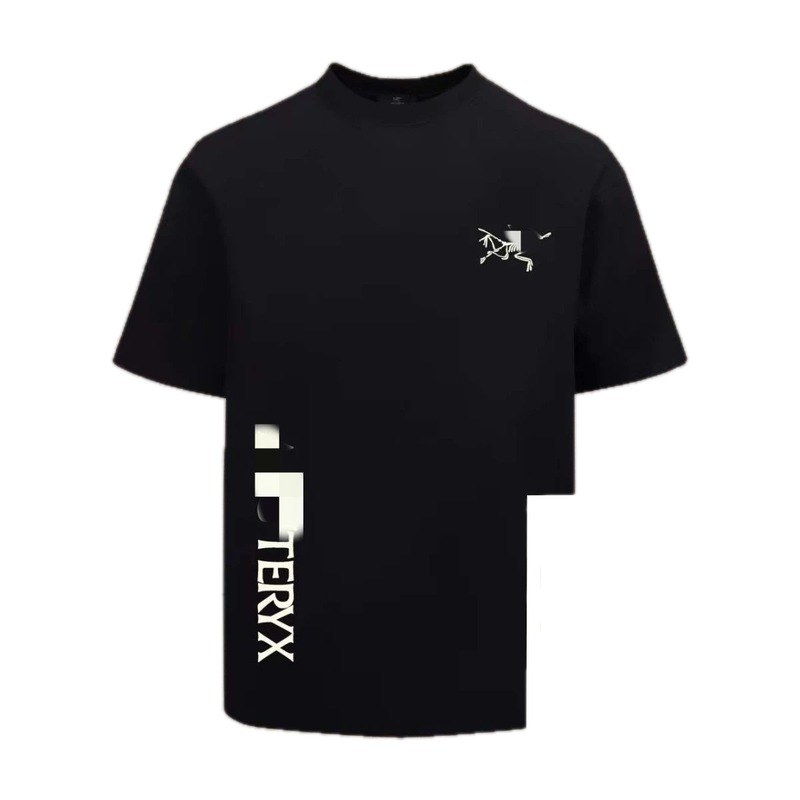Arc'teryx Printed Technical Style Black Short-sleeved T-Shirt