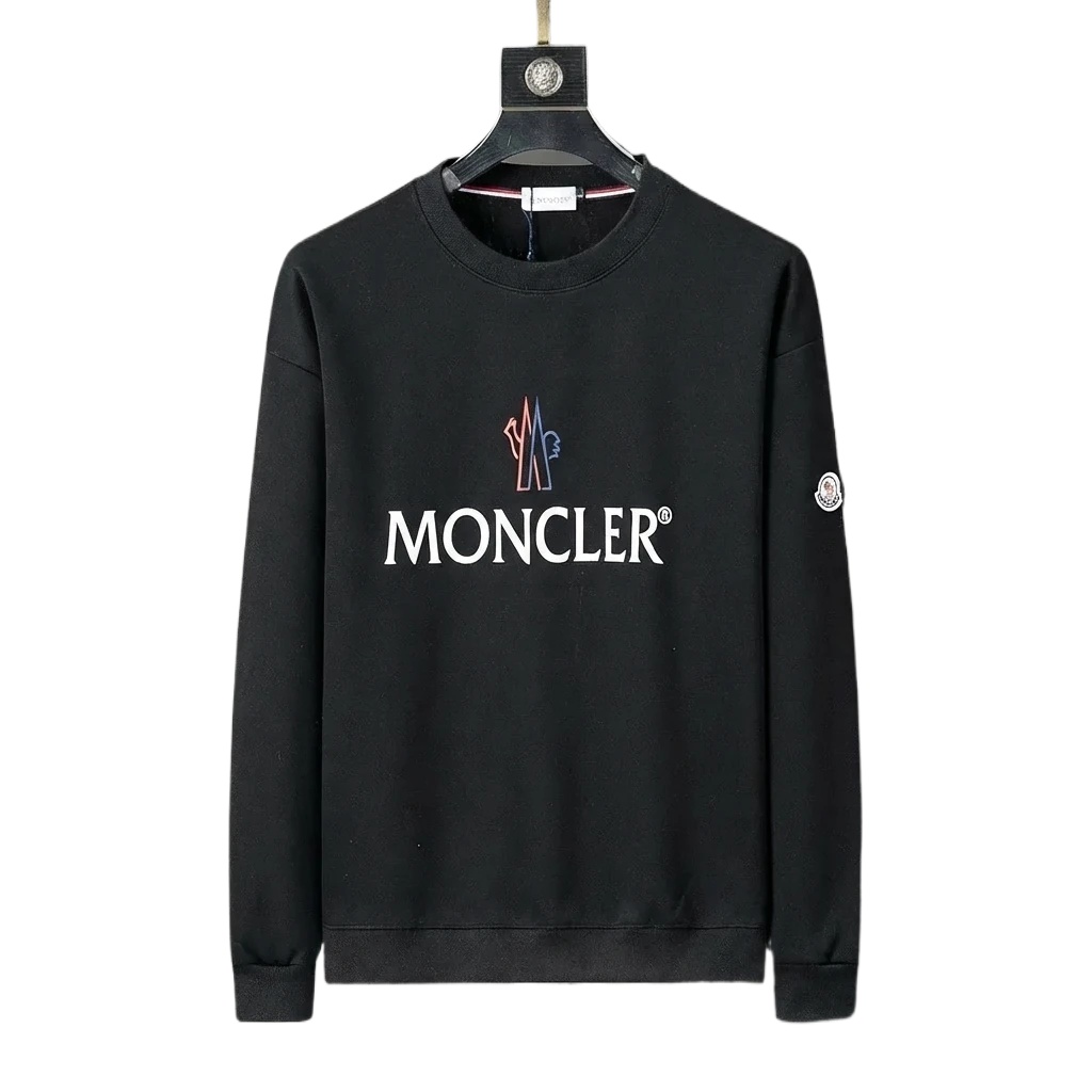 Moncler simple and fashionable black sweatshirt