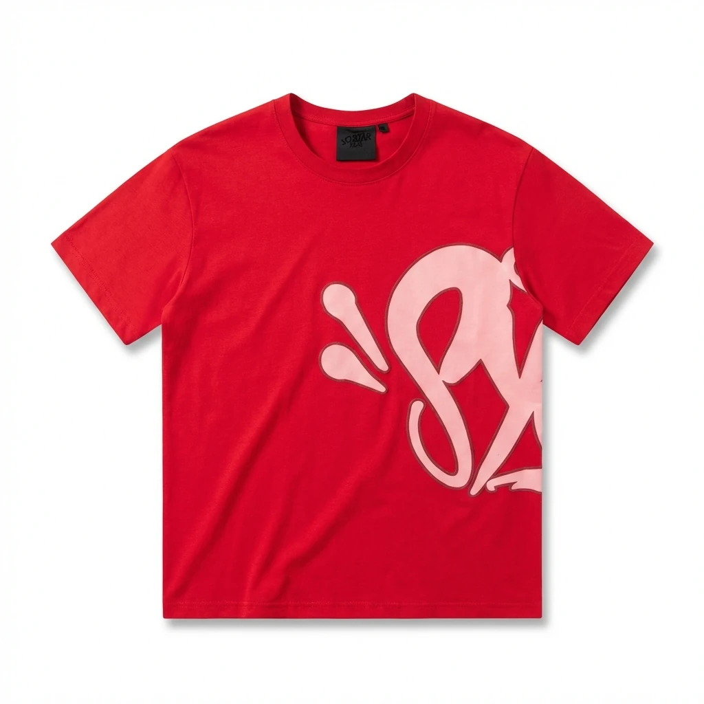 SynaWorld trendy and cool style red T-shirt