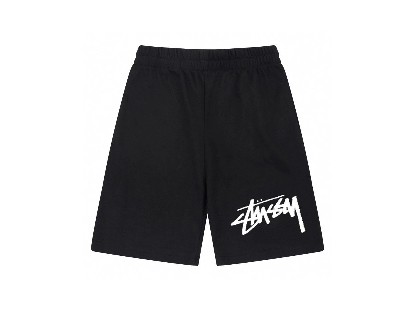Stussy basic black shorts