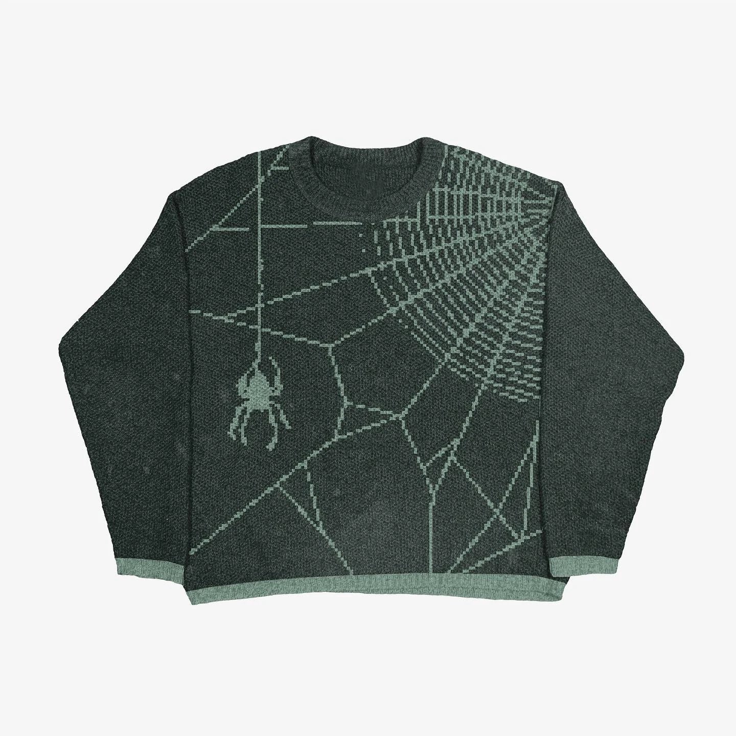 Daily Anime graphic sweater Black Knit Top for City Outfits