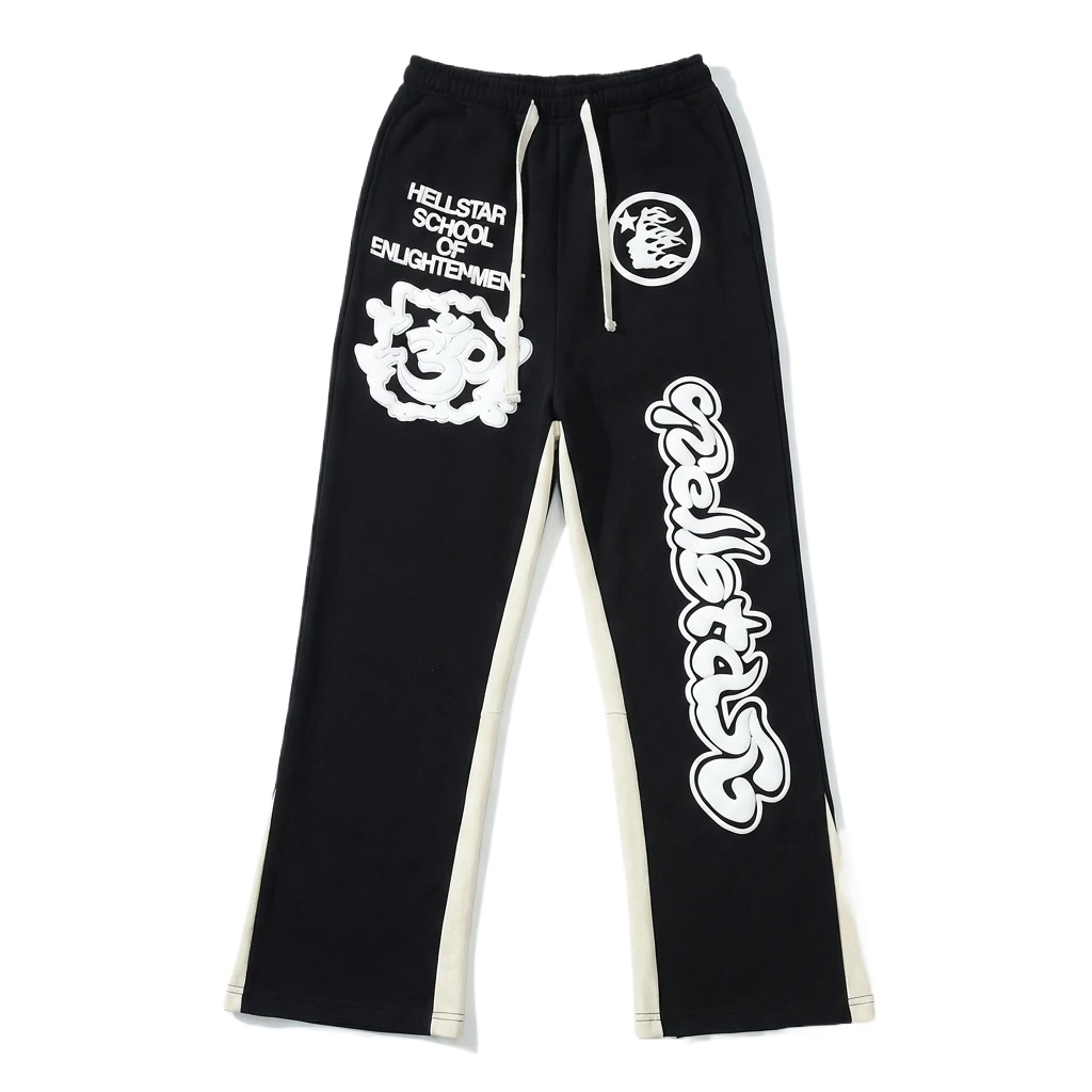 Hellstar Dark Style Printed Black Pants