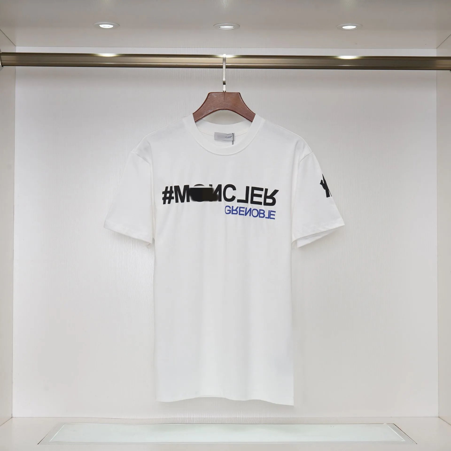Moncler Grenoble Trendy Printed White T-Shirt
