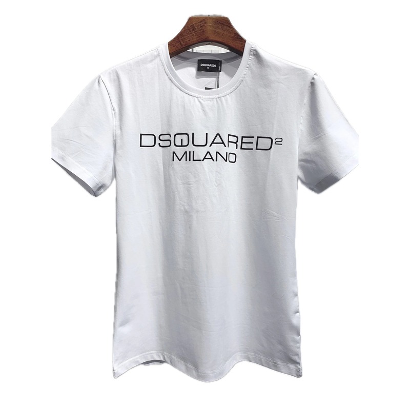 DSQUARED2 Letter Print Streetwear Brand White T-Shirt