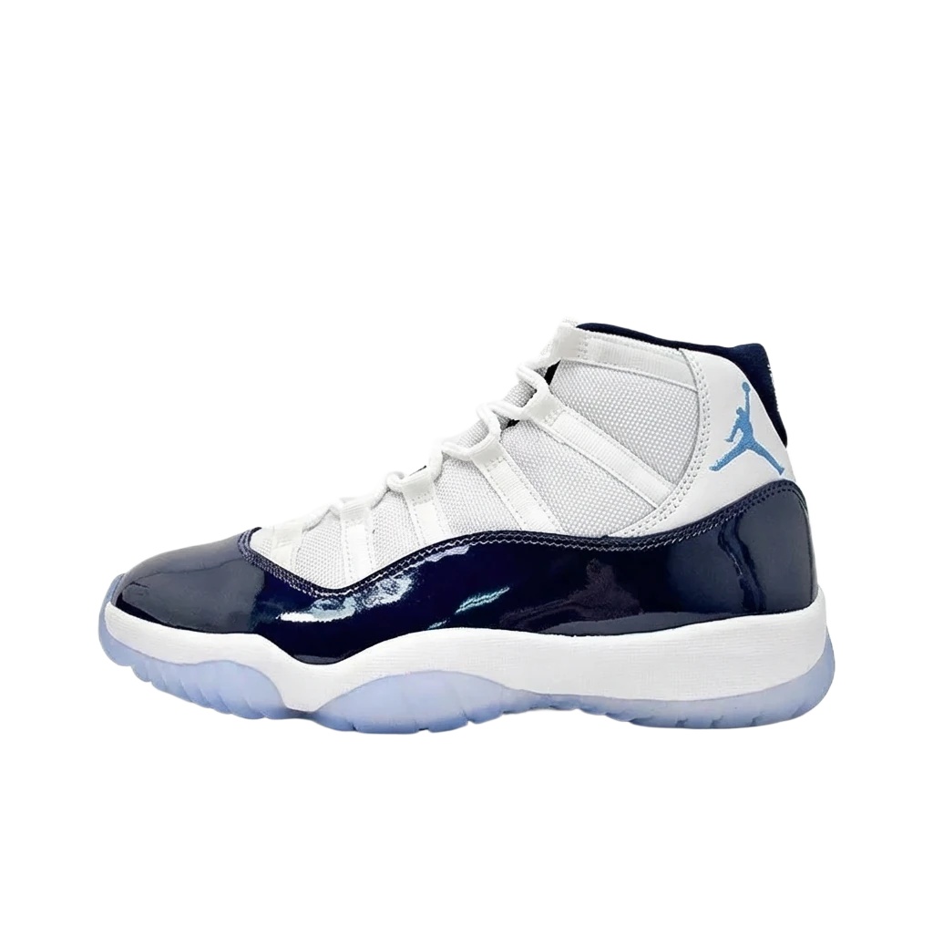 Air Jordan 11 High Blue and White Shoes