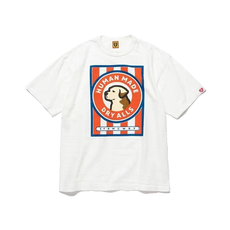 HUMAN MADE Dog Print Vintage White T-Shirt