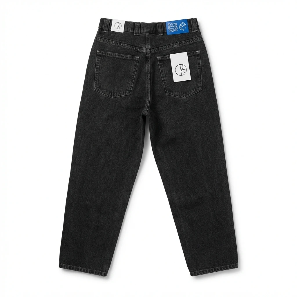 Y2K style black jeans
