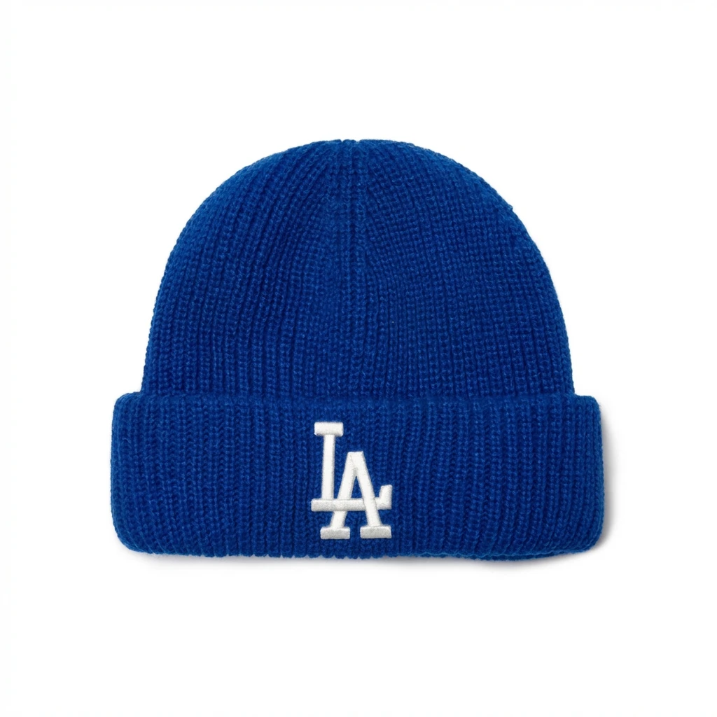 MLB LA Series Simple Style Blue Hat