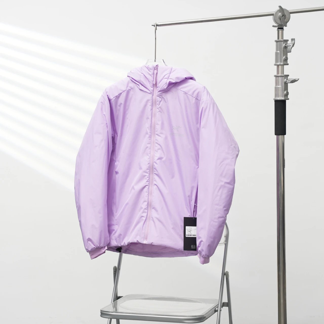 Arc'teryx Lilac Lightweight Shell Jacket with soft pastel finish