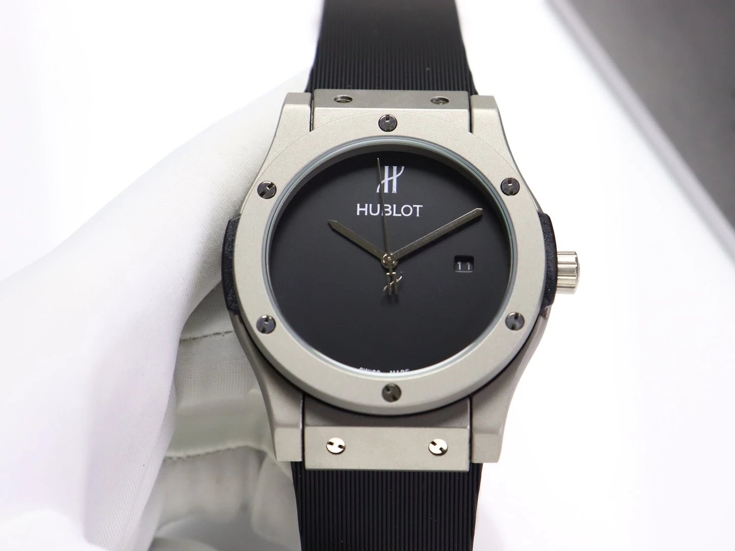 Hublot Watch with Black Dial Watch Detail