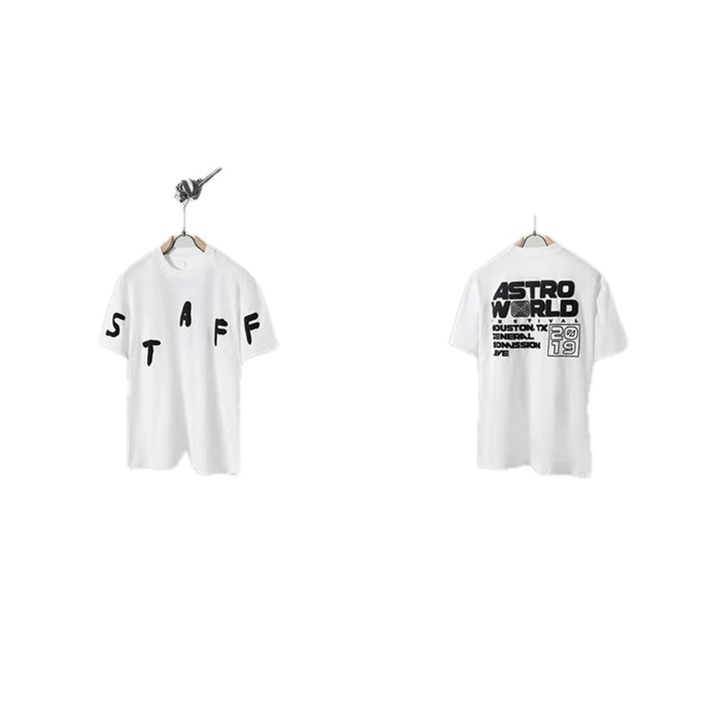 Travis Scott AstroWorld Street Style White T-Shirt