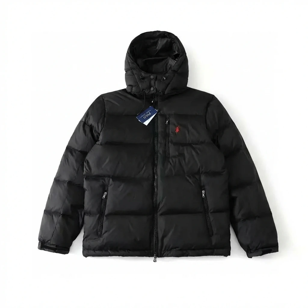 Ralph Lauren classic black down jacket.