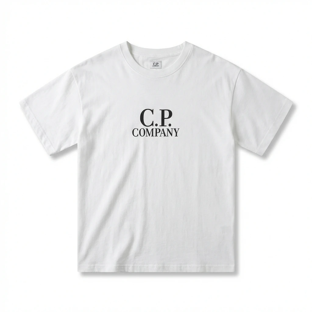 C.P. COMPANY Simple Style White T-shirt