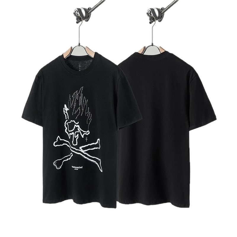 MMJ x Travis Scott Skull Street Style Black T-Shirt