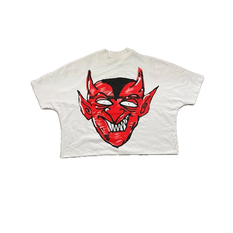 Billionaire Devil Print White T-shirt