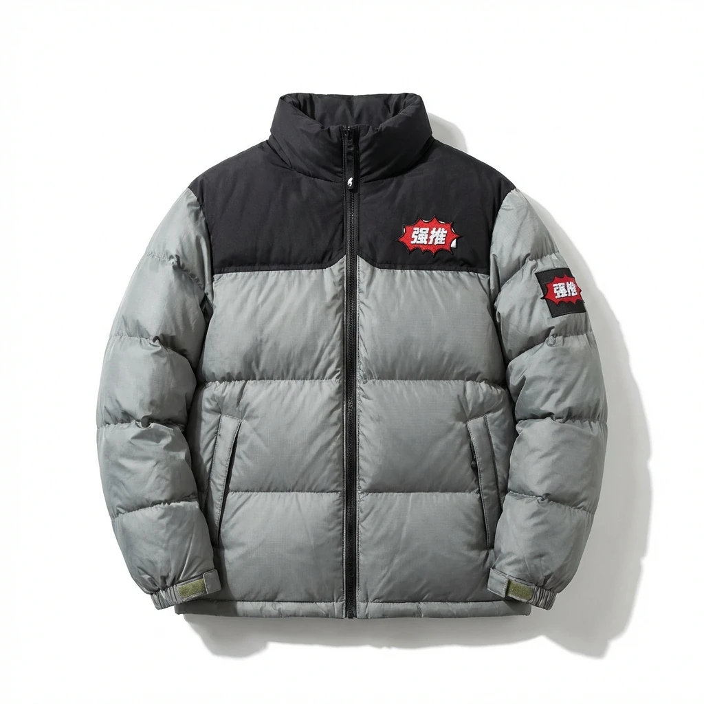 The North Face's strongly recommended Wind Grey Black down jacket