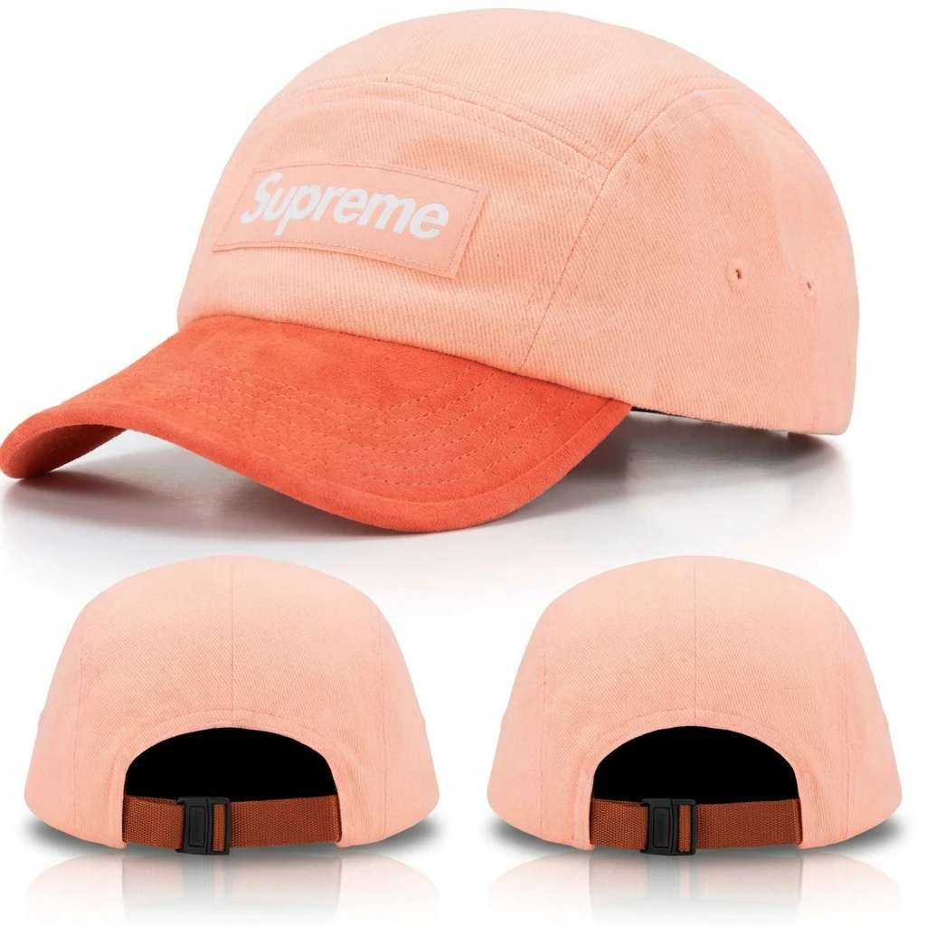 Supreme Stitching Trendy Brand Style Pink Hat