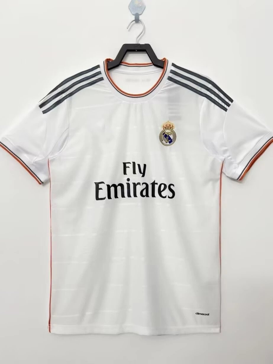 Real Madrid Summer Retro Teka soccer jersey White Retro Football with Bold Graphic