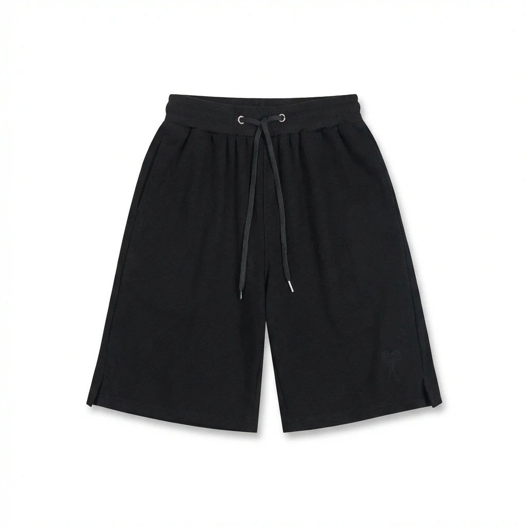 AMI casual style black shorts