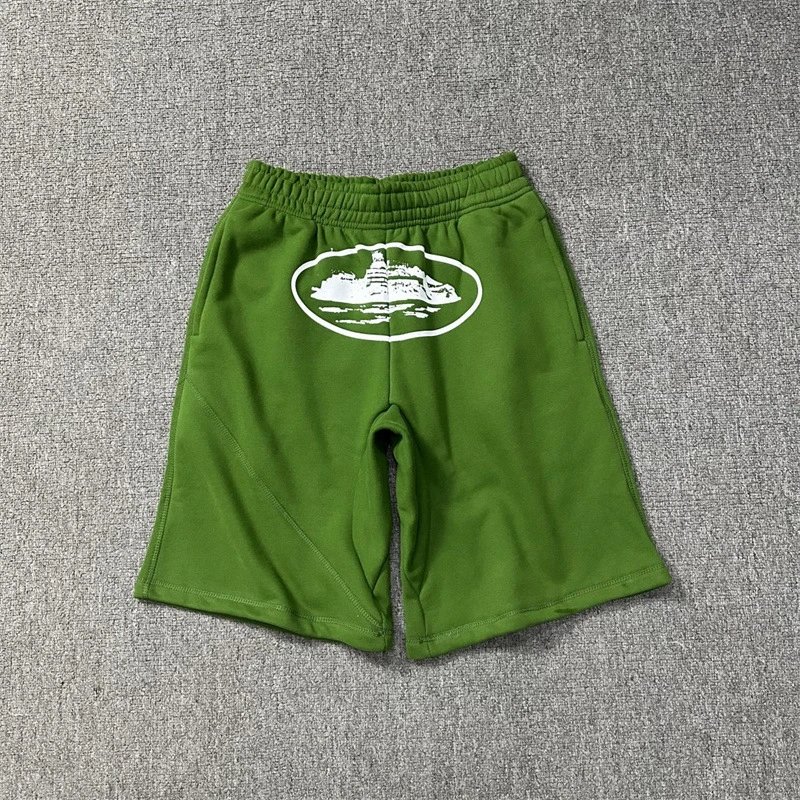Corteiz green trendy brand shorts
