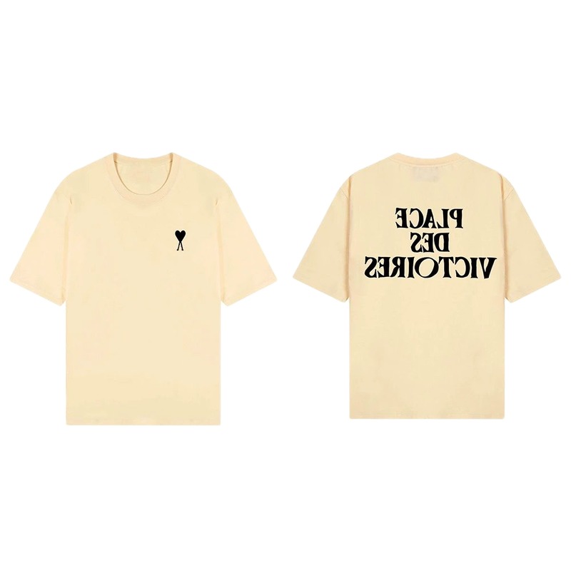 AMI Love Print Short-sleeve Shirt