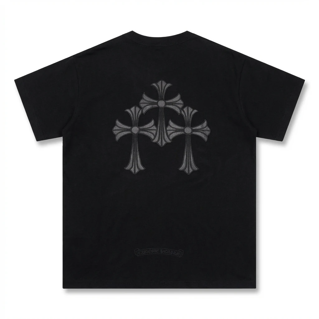Chrome Hearts Cross Print Black T-shirt