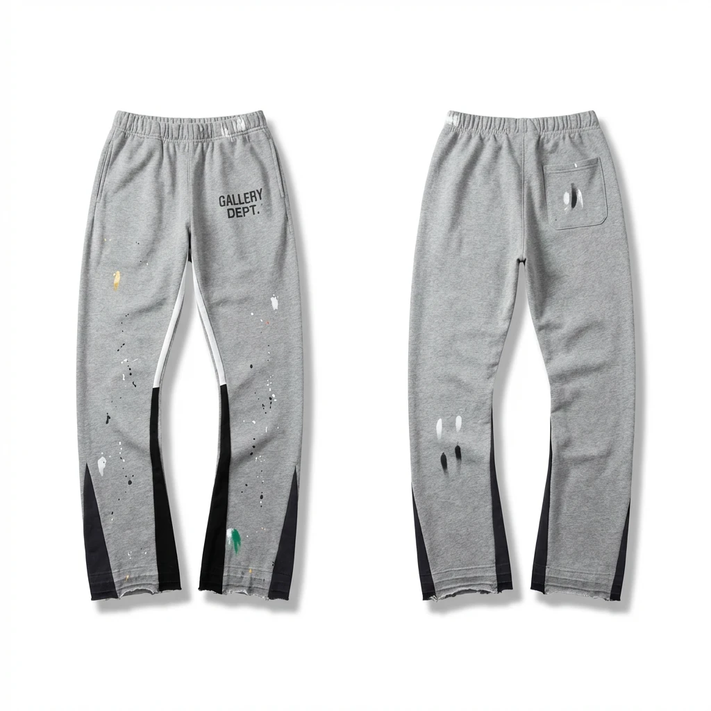 Gallery Dept Graffiti Style Gray Sweatpants