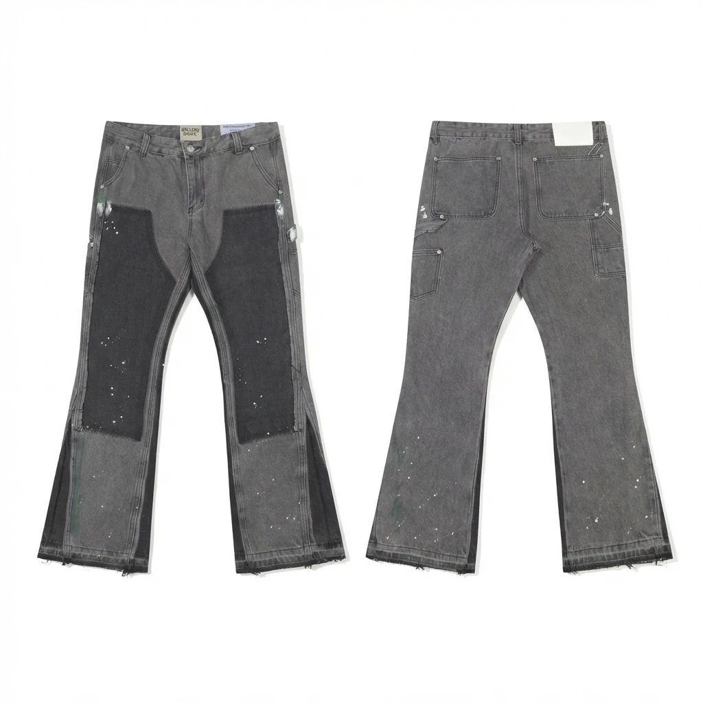 Gallery Dept. Patchwork Style Grey-Black Jeans