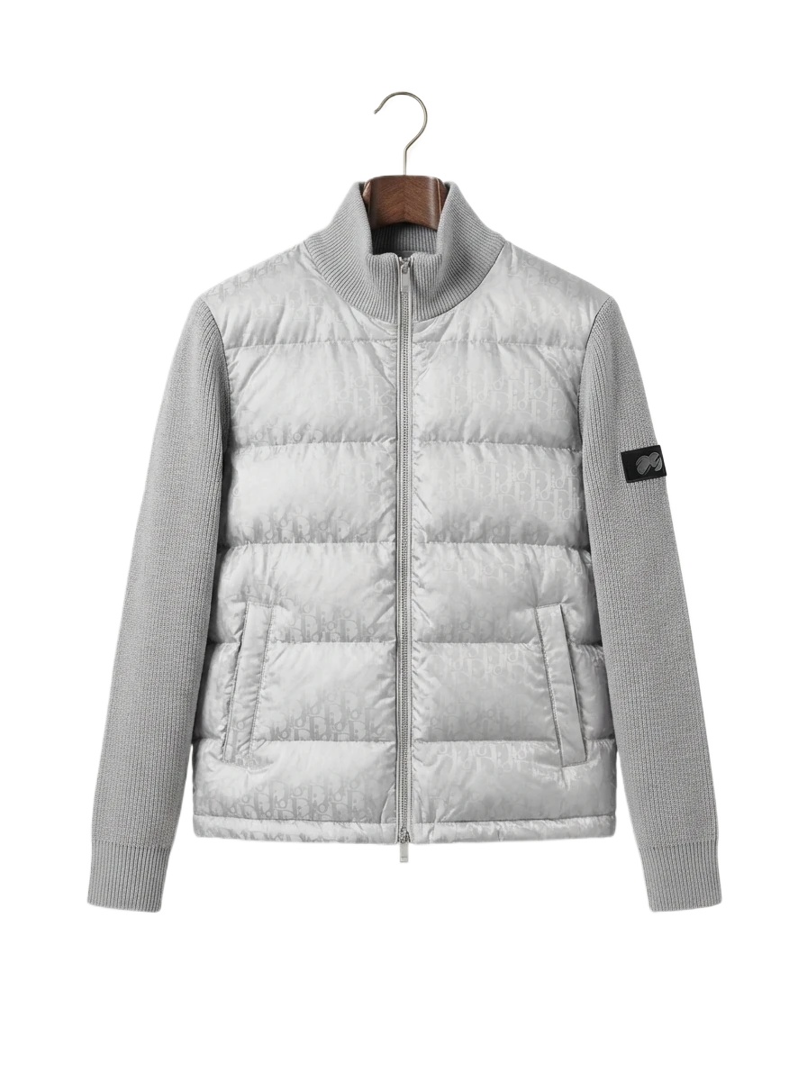 Moncler Silver Grey Trendy and Cool Down Jacket