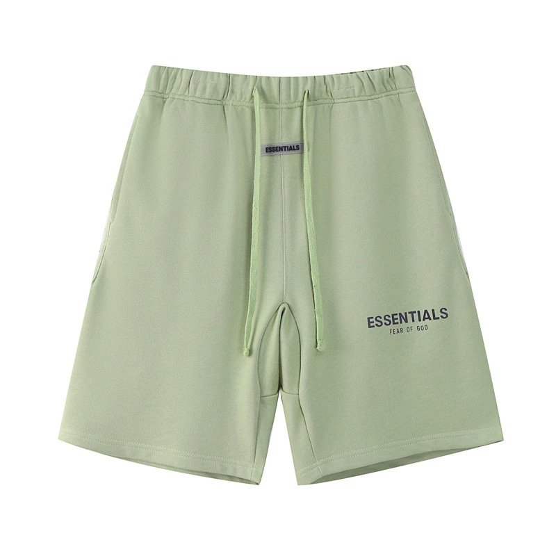 ESSENTIALS casual style light green shorts