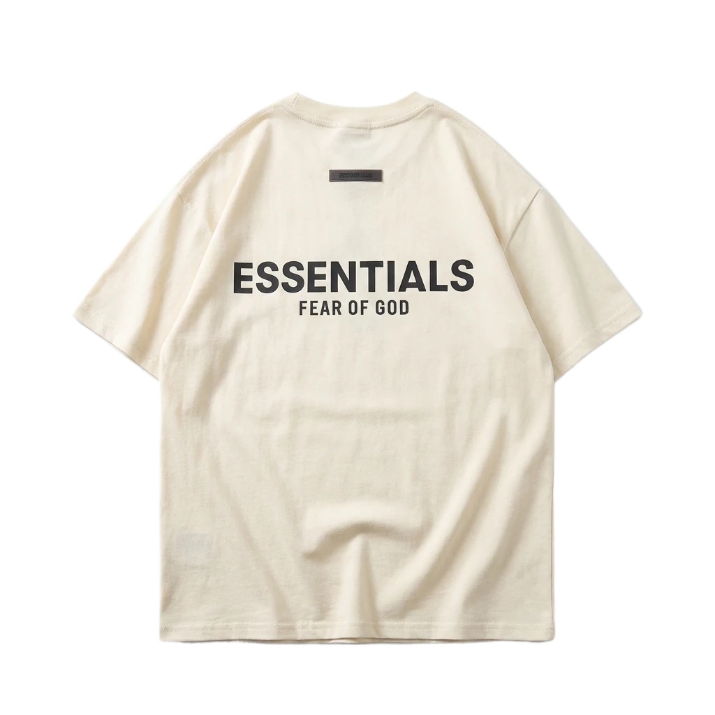 ESSENTIALS minimalist style off-white T-shirt