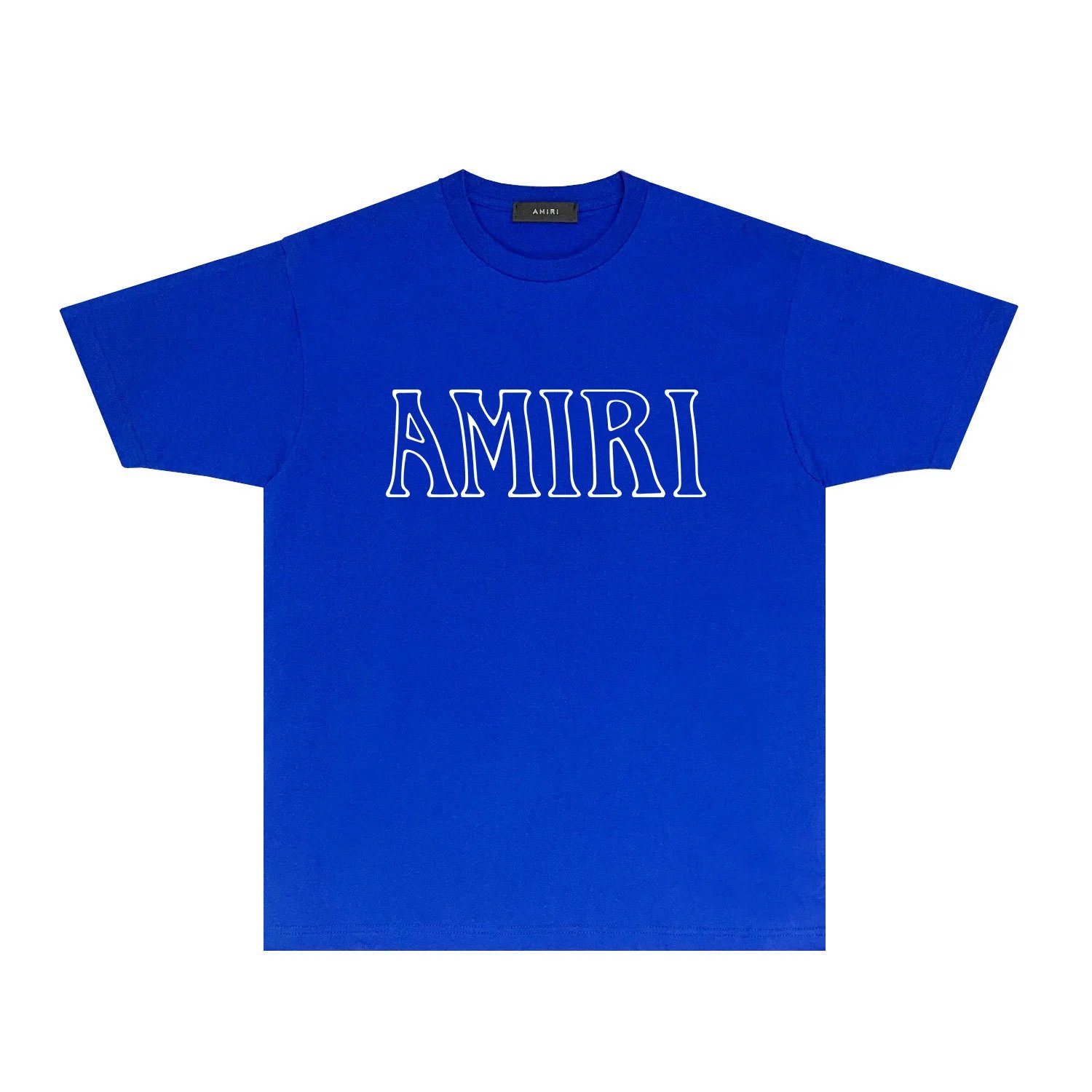AMIRI simple style blue T-shirt