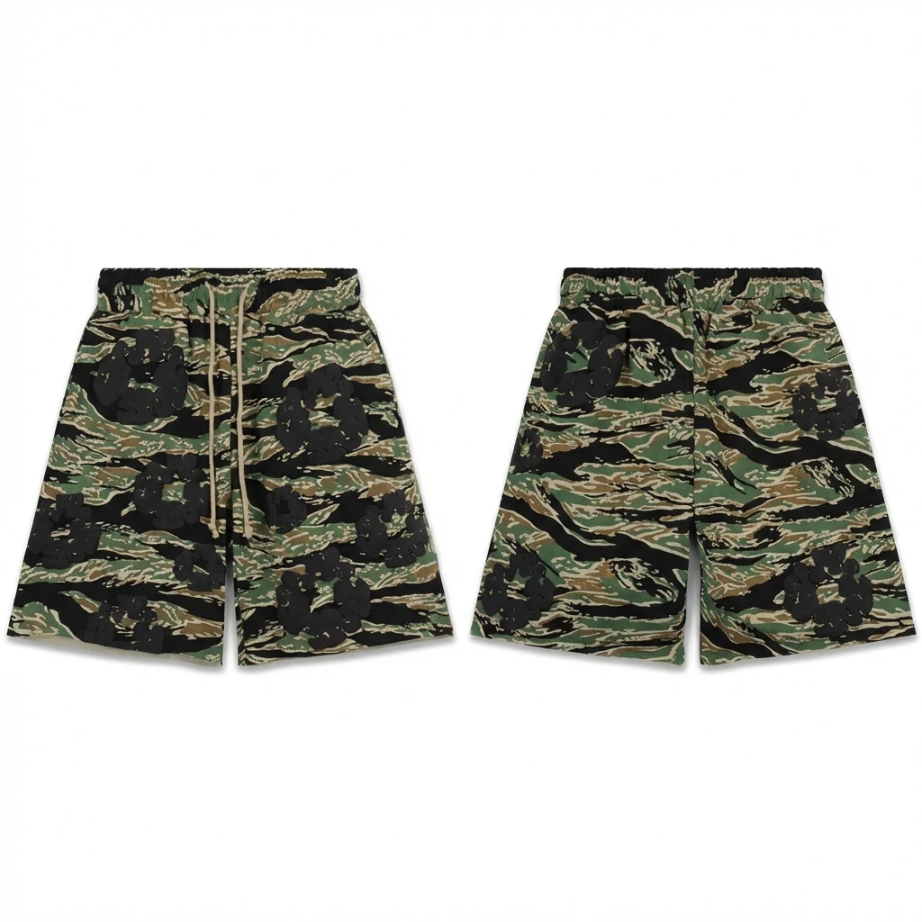 DENIM TEARS camouflage shorts