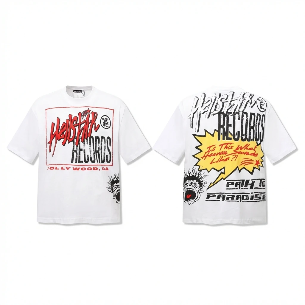 Hellstar Records Trendy and Cool Style White T-shirt