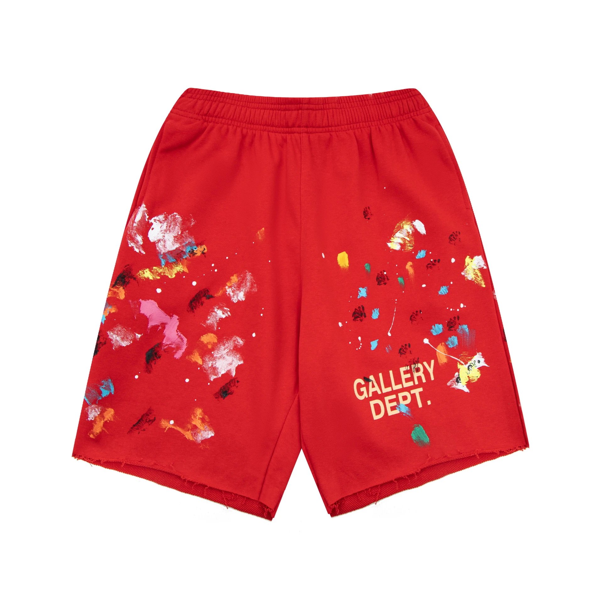 Gallery Dept Graffiti Style Red Shorts