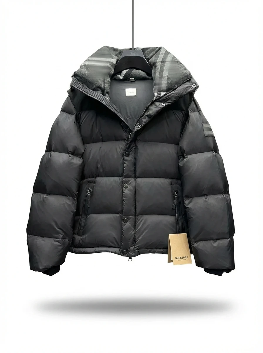 Black fashionable down jacket of Balenciaga