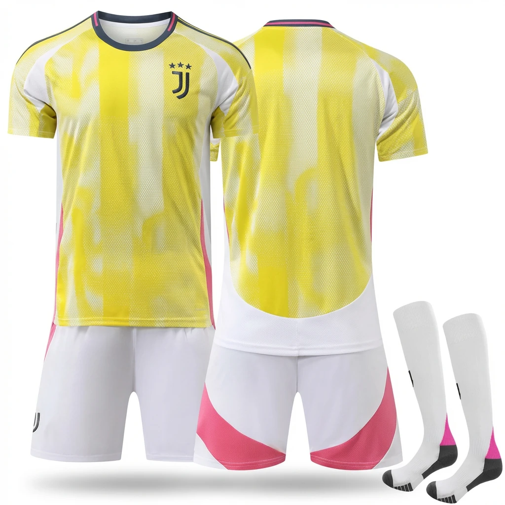 Juventus Yellow and White Trendy Brand Jersey