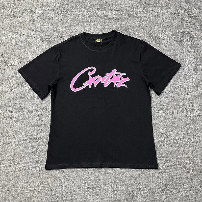 Corteiz Travel Logo T-shirt Black Corteiz with Modern Look