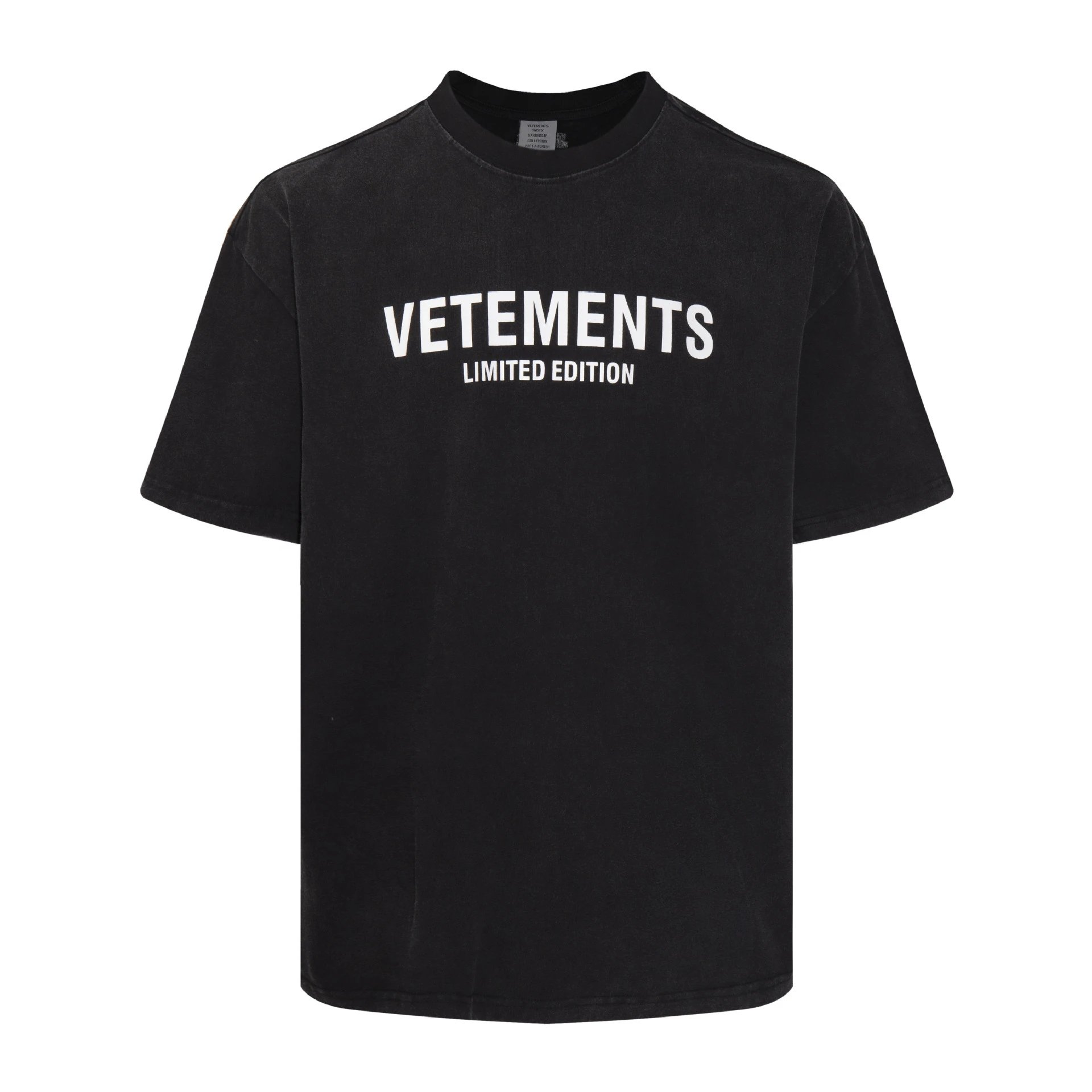 Monogram Statement graphic T-shirt Black Colorful Lucky for Layered Styling