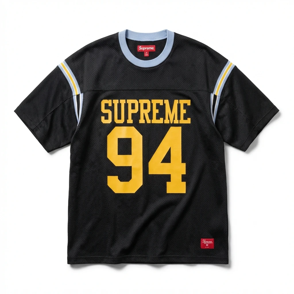 Supreme 94 Series Retro Style Black T-shirt