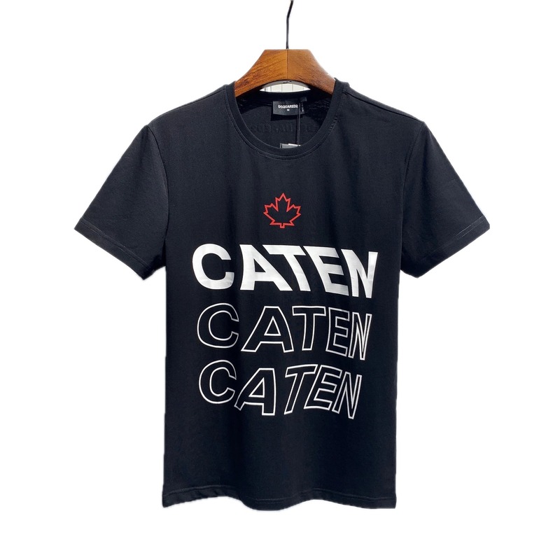 DSQ2 CATEN Printed Trendy Black T-Shirt