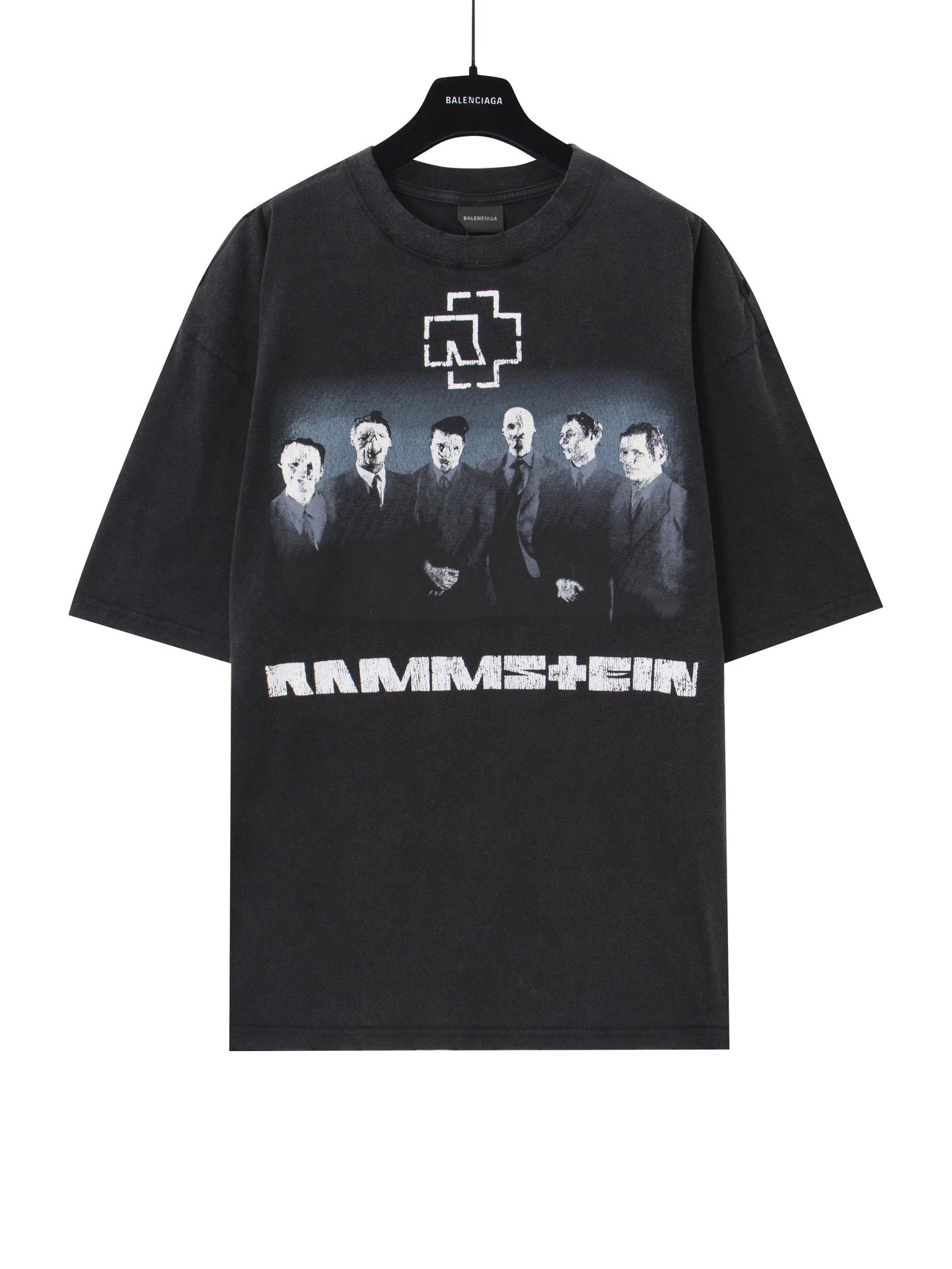Balenciaga Rock Style Black T-shirt
