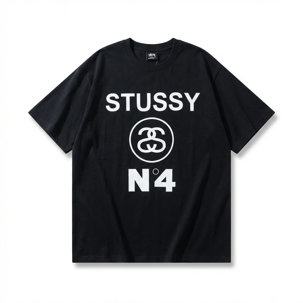 Stussy classic style black T-shirt