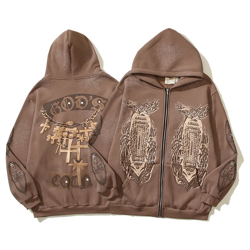 Mastermind Style W10 Zip Hoodie Commuter Look Skull
